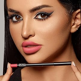 K7L Pink Lip Crayon (Vegan) - Waterproof and Smudge-Proof Cosmetics