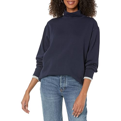 GAP Women's Fleece Tunic Mockneck