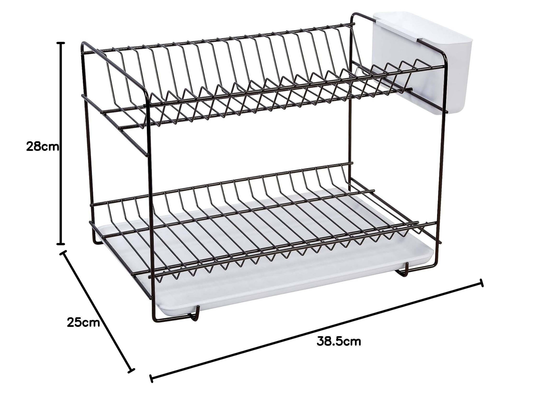 Égouttoir à Vaisselle Métal Plastifié Gris - WebShop HouseHold