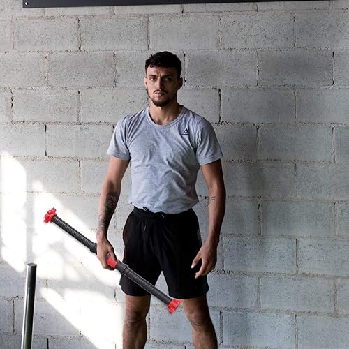 Miniatura 8 de BESPORTBLE 2 barras de mancuernas duraderas con mango de mancuernas para entrenamiento, deporte, entrenamiento, gimnasio (color al azar) (19.7 in)