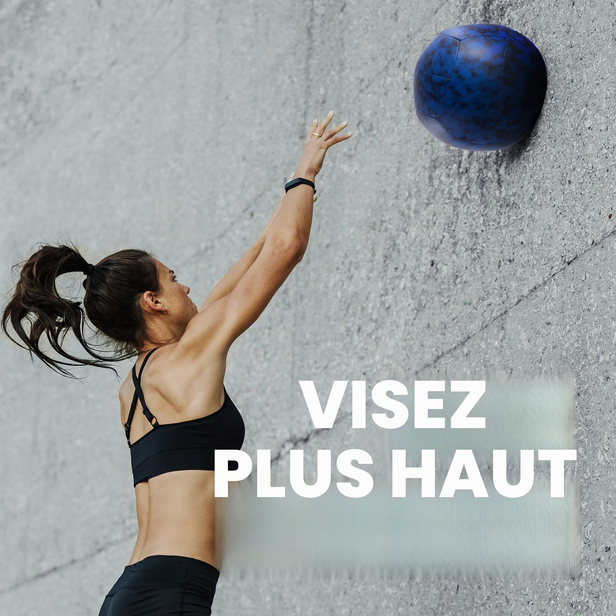 Yes4All 3 KG Ball de mur dynamique/medical souple pour entraînement complet et renforcement musculaire