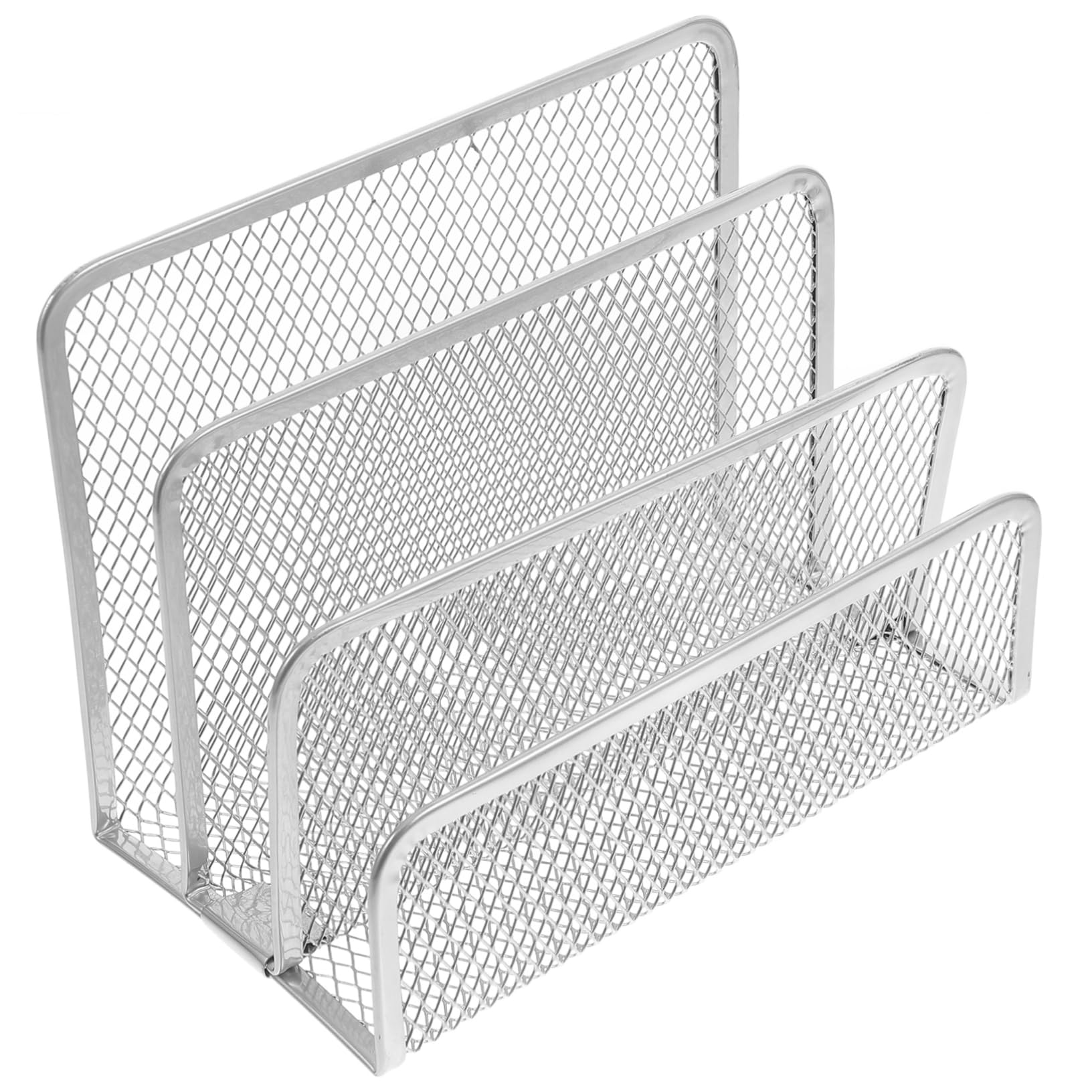 SHINEOFI 5pezzi Organizer Da Scrivania Metallo Con Scomparti Porta Riviste e Documenti Per Ufficio e Casa Design Leggero e Portatile Per Mantenere Ordinato Tuo Spazio Di Lavoro