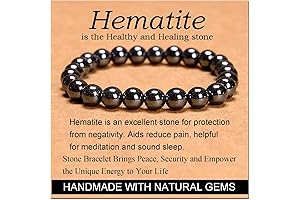 Hematite Reiki Healing Bracelet: A Stone of Strength and Protection