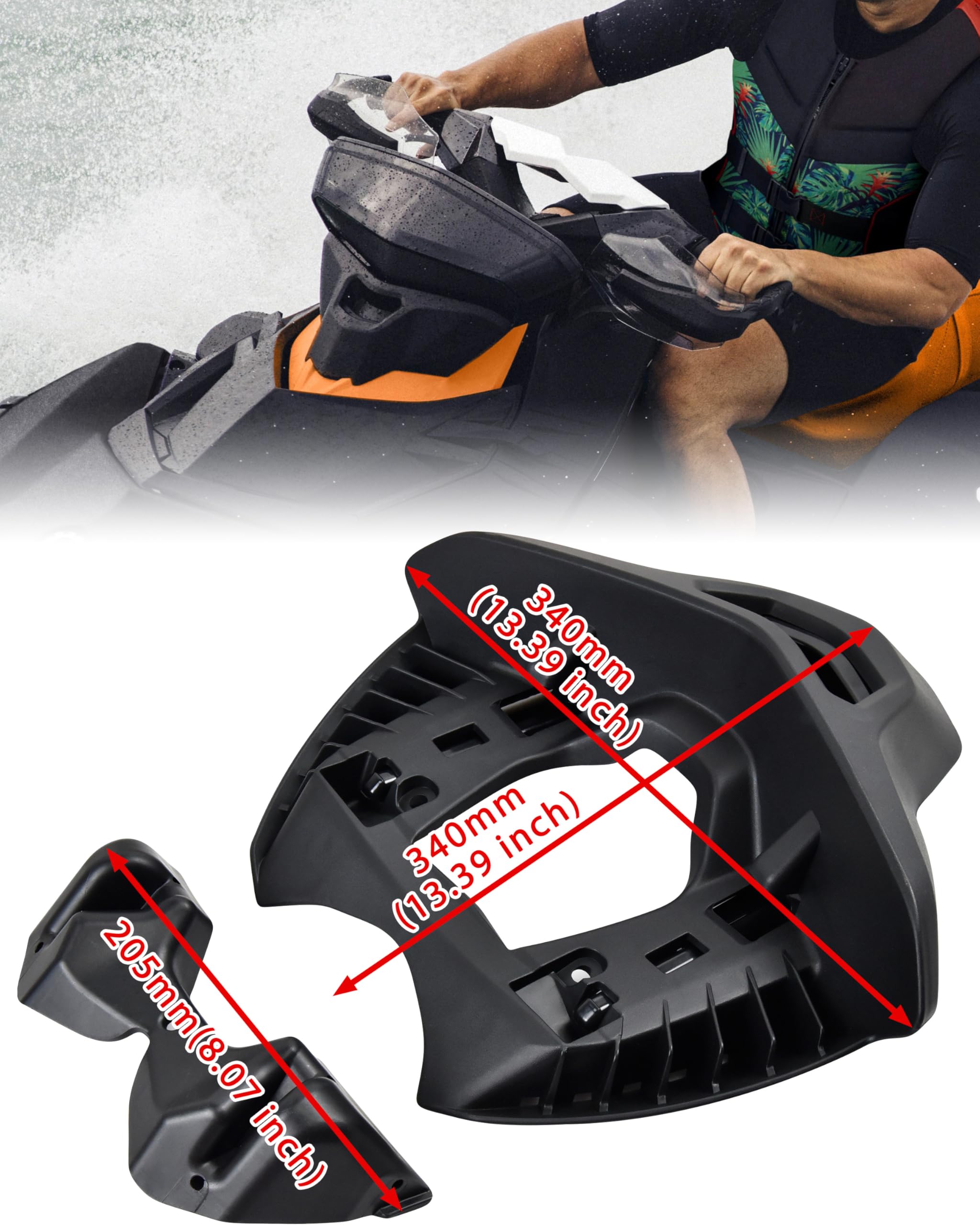 SAUTVS Przenośny system audio do Sea-Doo Spark, przenośny zestaw instalacyjny do akcesoriów Sea-Doo Spark (zamiennik #295101051)