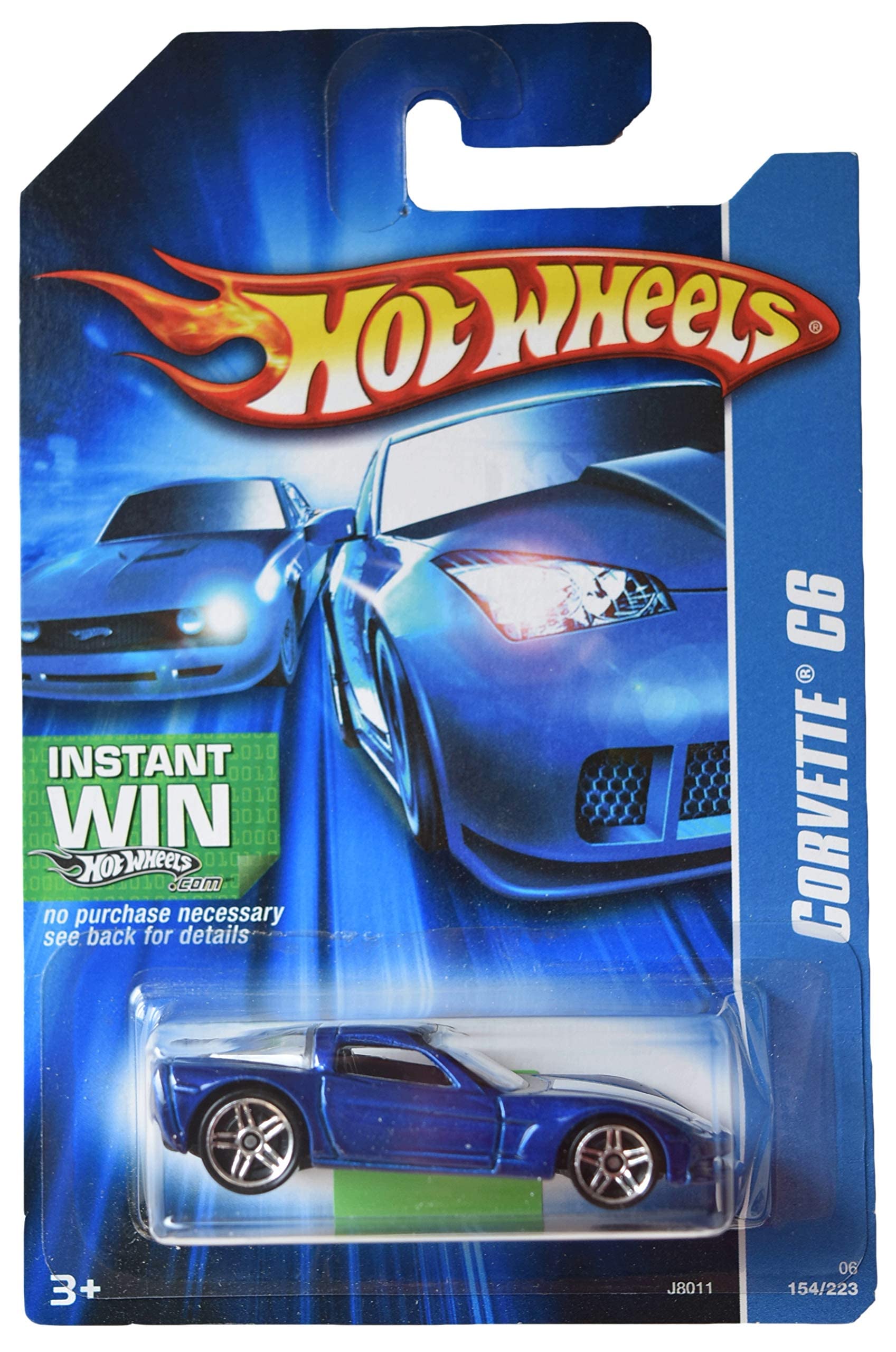 Hot Wheels Corvette C6 - Blue 154/223 Instant Win Card : Buy