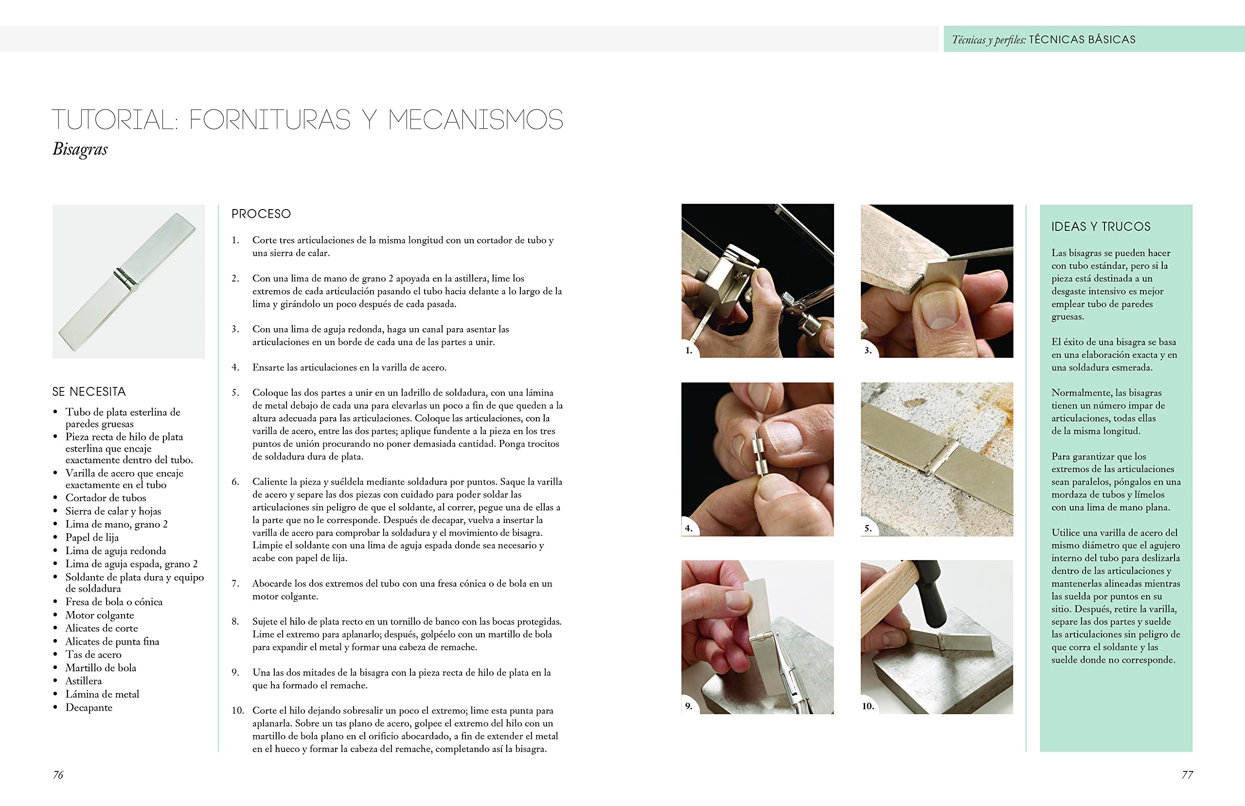 Joyería en plata. Técnicas, tratamientos y aplicaciones del diseño contemporáneo