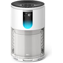 DREO Air Purifier for Home, Up to 1176 ft&sup2;, HEPA Air Cleaner for Large Rooms &amp; Bedrooms, Pets, Smoke, Dust, Pollen &amp; Odors, PM2.5 Monitor, Auto, Turbo &amp; Quiet Sleep Mode, 4 Speeds, DR-HAP009(Dreo 539)