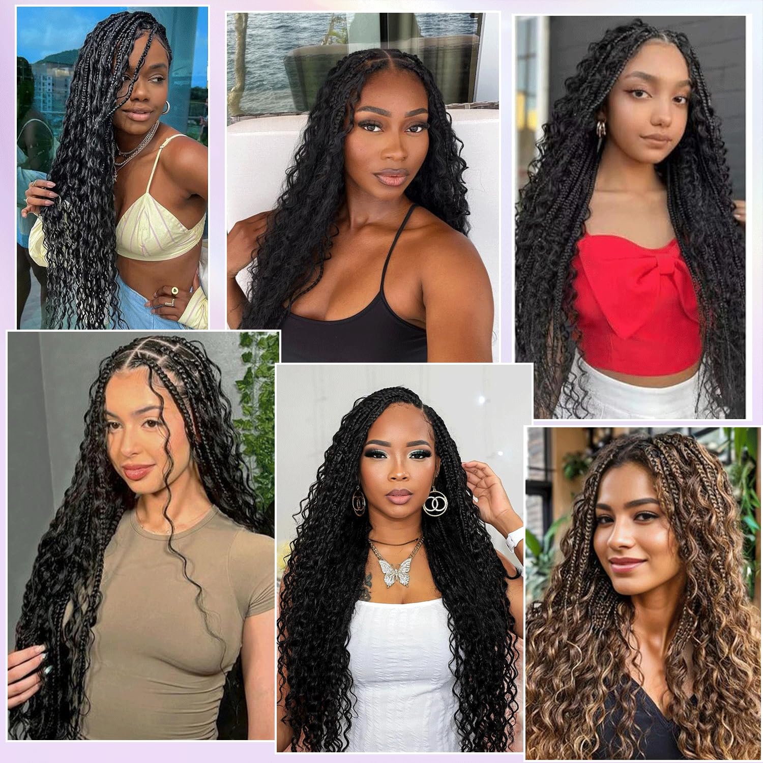 Deep Wave Human Hair Braiding Extensions 16 Inch 50g 2 Bundles Deep Wave Bulk Human Hair for Braiding 2 Pack Bundle 0.11lb  main image 4