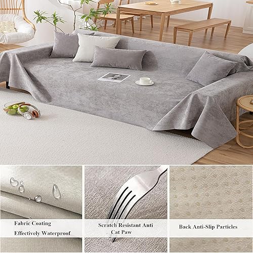 Miniatura 4 de Fundas de sofá antideslizantes resistentes al agua, funda de sofá lavable, funda de sofá antiarañazos para perros y mascotas, protector de muebles