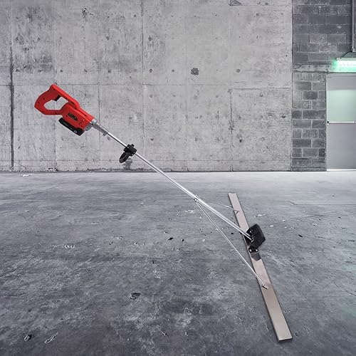 Miniatura 2 de TFCFL Concrete Power Regla de cemento con batería Vibrador de nivelación vibratoria Herramienta de nivelación de 21 V Paleta de potencia con regla