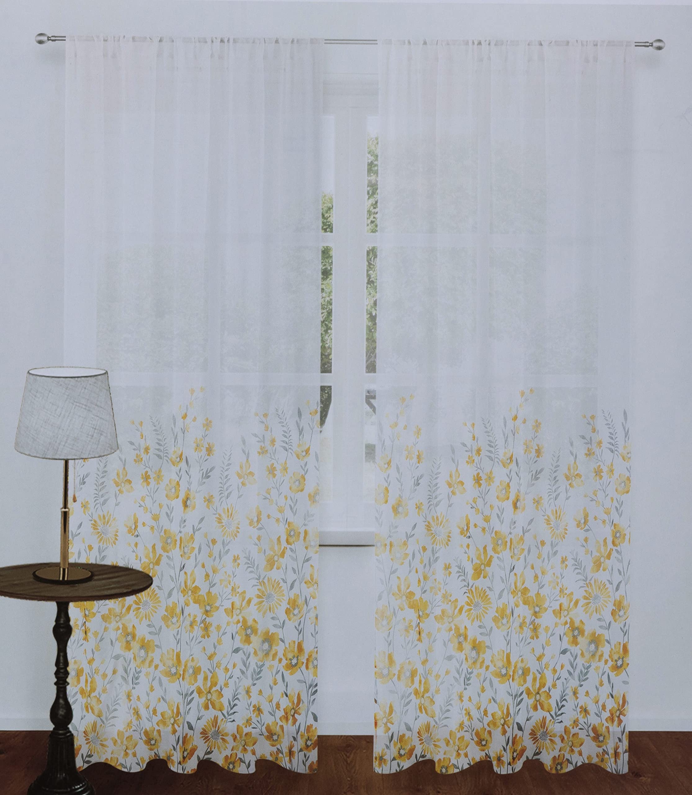 Homes r us Adrian Sheer Crtn Set 140X290-5110701503931