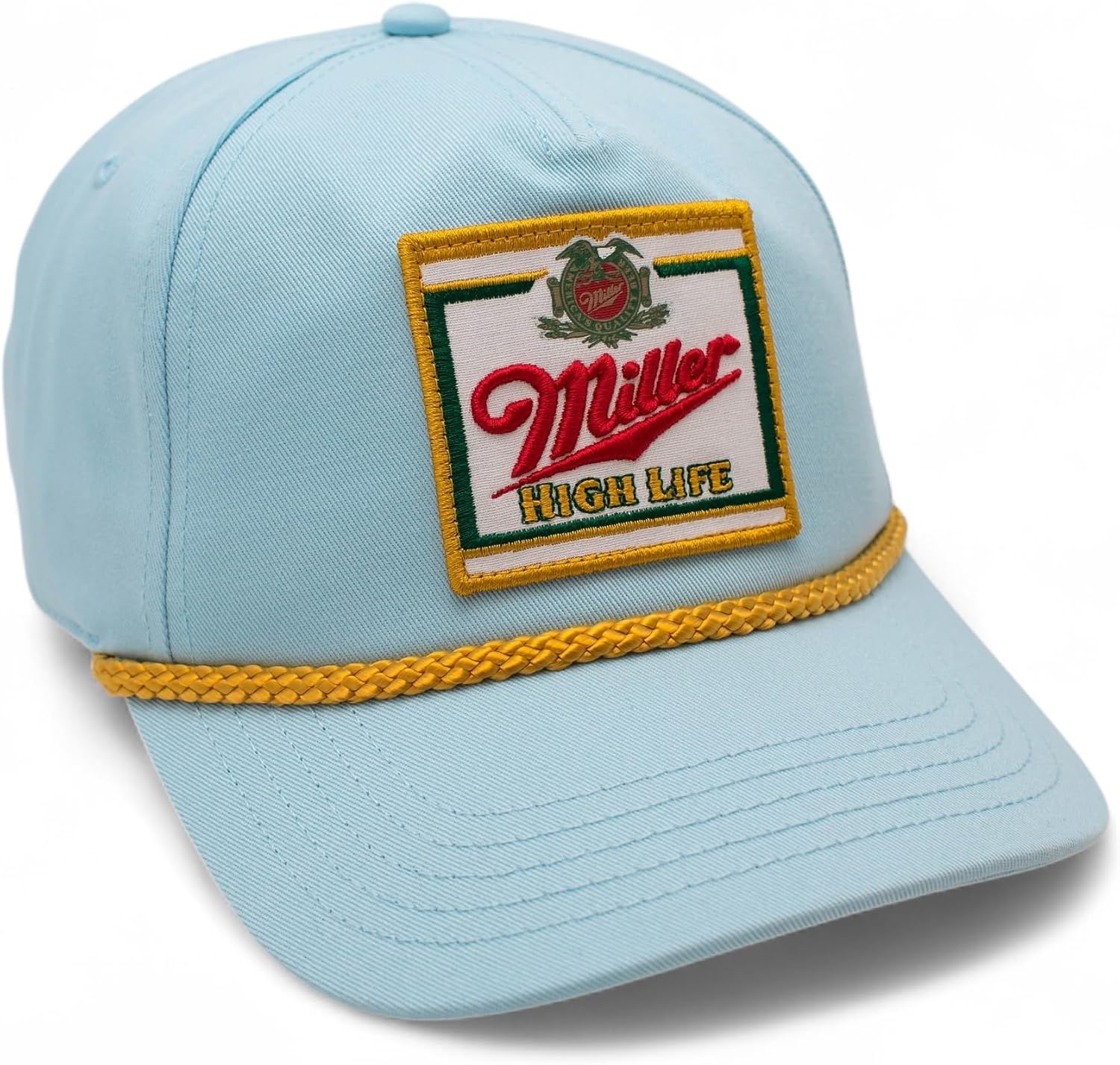 AMERICAN NEEDLE Officially Licensed Miller High Life Beer Adjustable Snapback Baseball Hat, Rope Trucker Cap, Snapback New