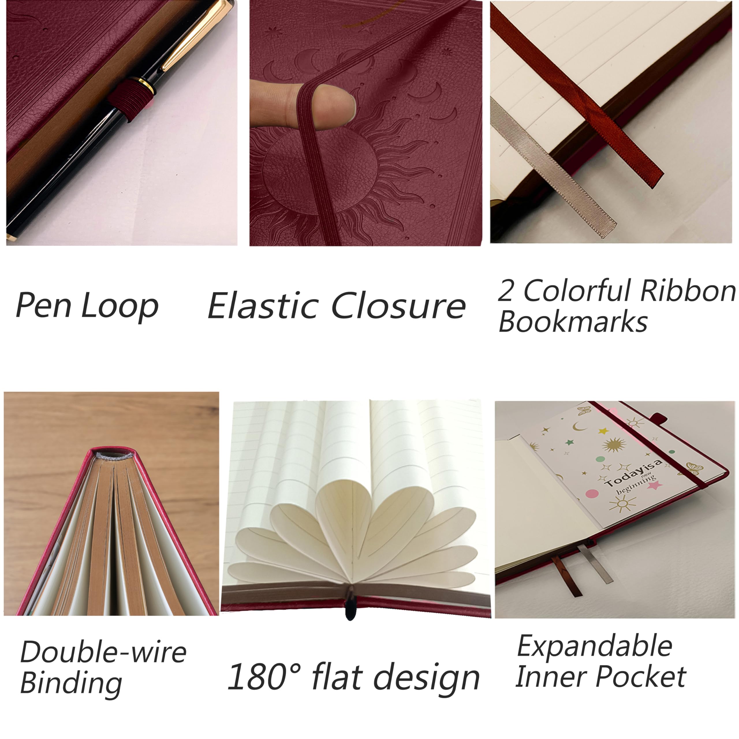 HwxBen Journal Notebook for Women/Men - Image 2