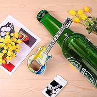 Vista 5 de 1 piezaset abridor de botellas, abridores de botellas de cerveza, abridor de botella de cerveza con forma de guitarra, abridor de guitarra, regalo
