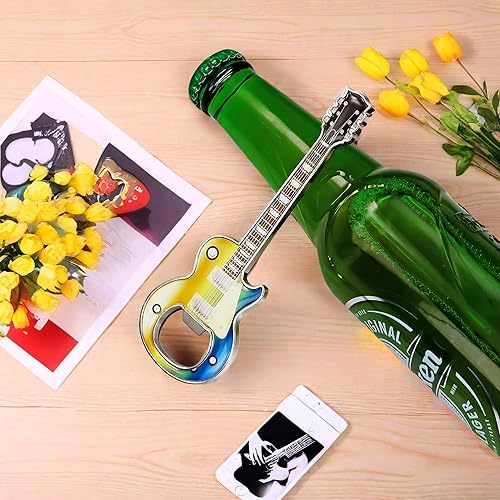 Miniatura 5 de 1 piezaset abridor de botellas, abridores de botellas de cerveza, abridor de botella de cerveza con forma de guitarra, abridor de guitarra, regalo