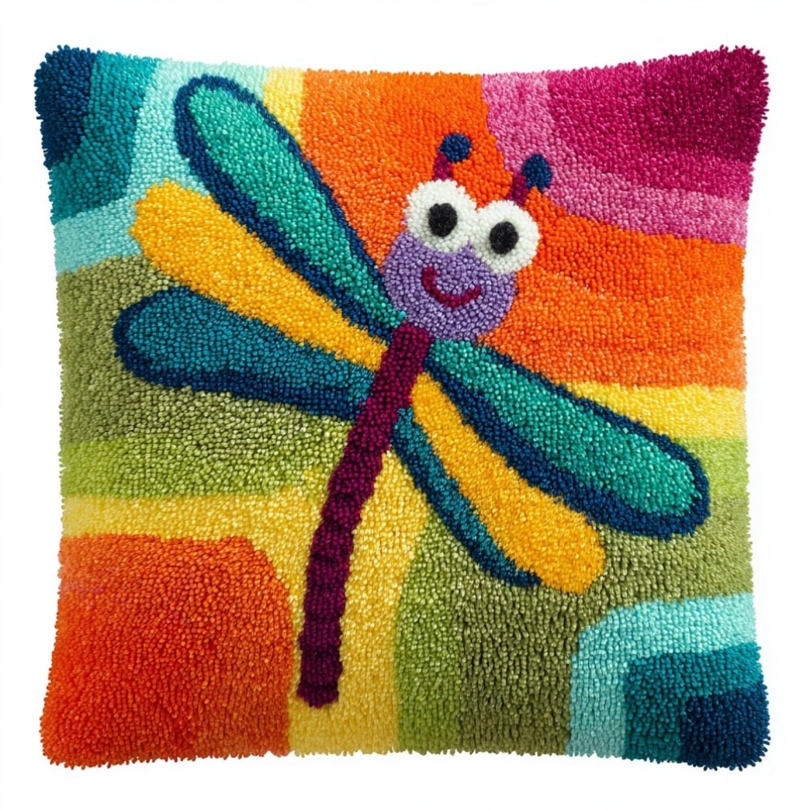 AxiangziK Latch Hook Cushion Kits for Adults,Dragonfly