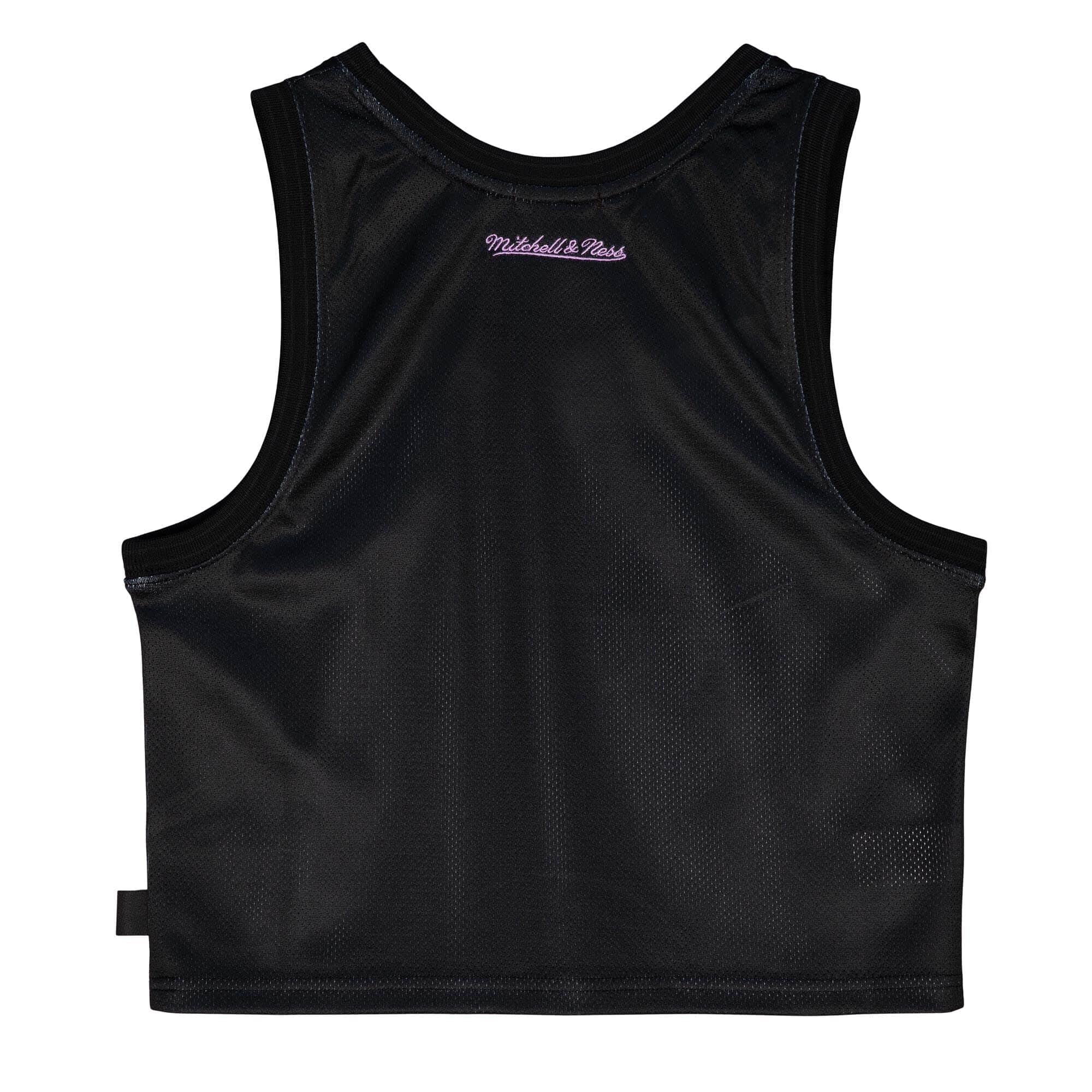 Mitchell & Ness NBA Big Face 4.0 - Canottiera da donna, colore: Nero