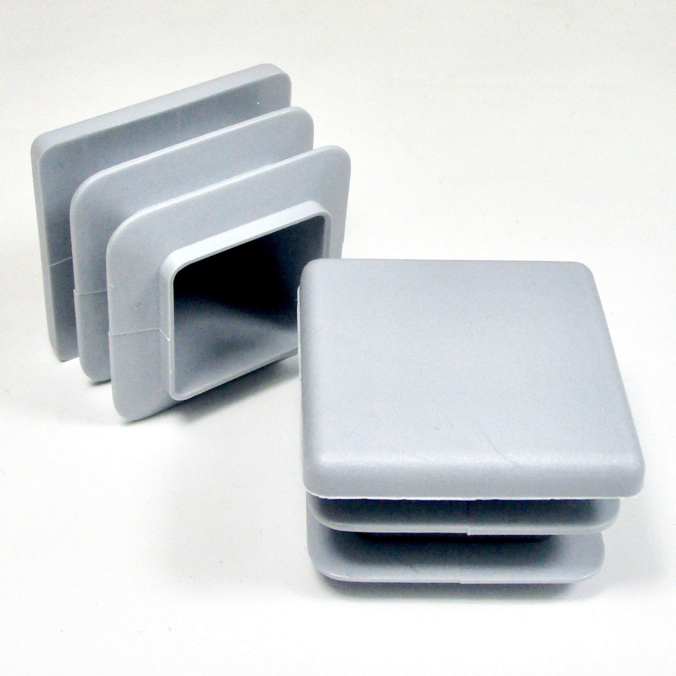 Embout Carré 50x50 Embout Carré Plastique à Lamelles NOIR Pour