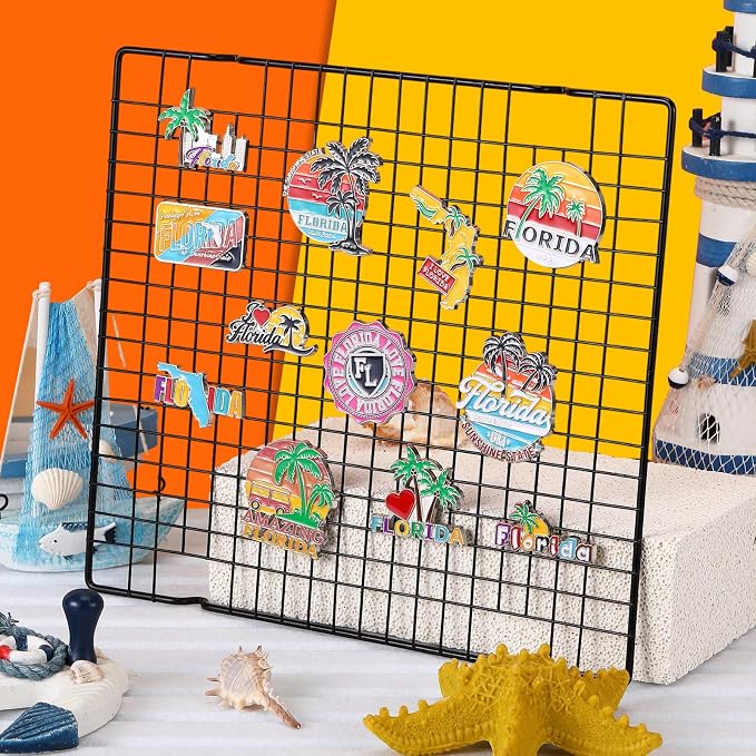 12 imanes decorativos de Florida para refrigerador miniatura 2