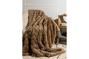 Best Home Fashion Plush Versatile Faux Fur Throw Blanket