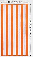 Vista 20 de Utopia Towels 4 Pack Cabana Stripe Beach Towel, 30 by 60 Inches, Oversized 100% Ring Spun Cotton Pool Towels, Highly Absorbent Quick Dry Bath Towels