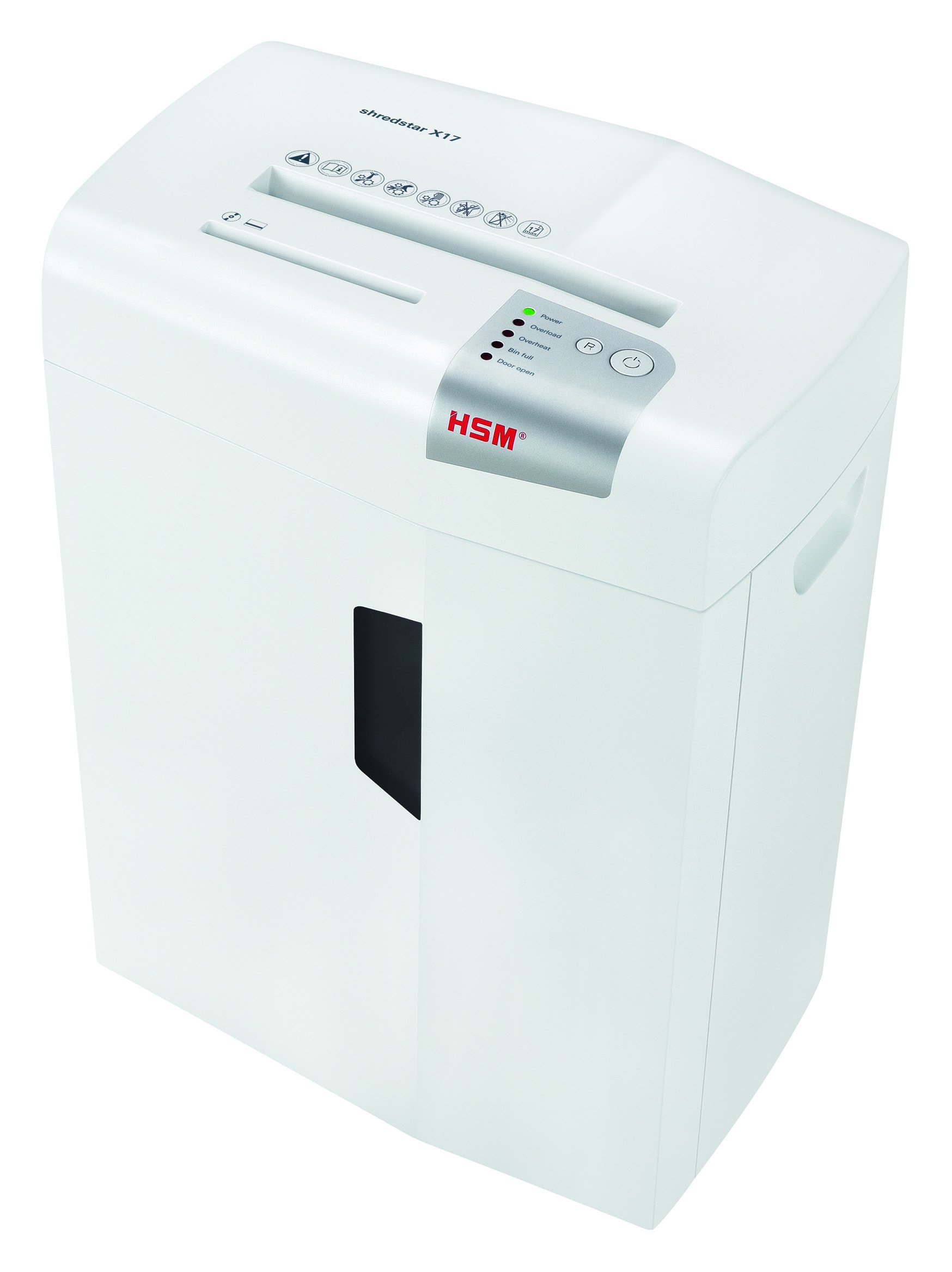Photo 1 of *UNFUNCTIONAL FOR PARTS*- HSM shredstar X17, 17-Sheet Cross-Cut Paper/CD/Card Shredder, P-4 Security Level, 6.9 Gallon, White 17 sheet, 6.9 gallon White