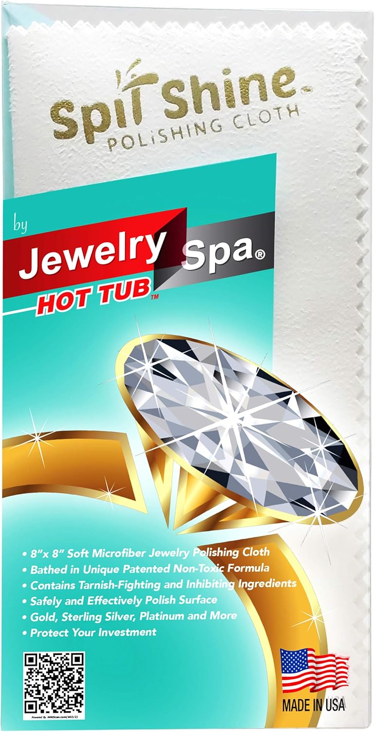 Jewelry Spa Spit Shine Jewelry Cleaning Cloth for Use to Polish Gold