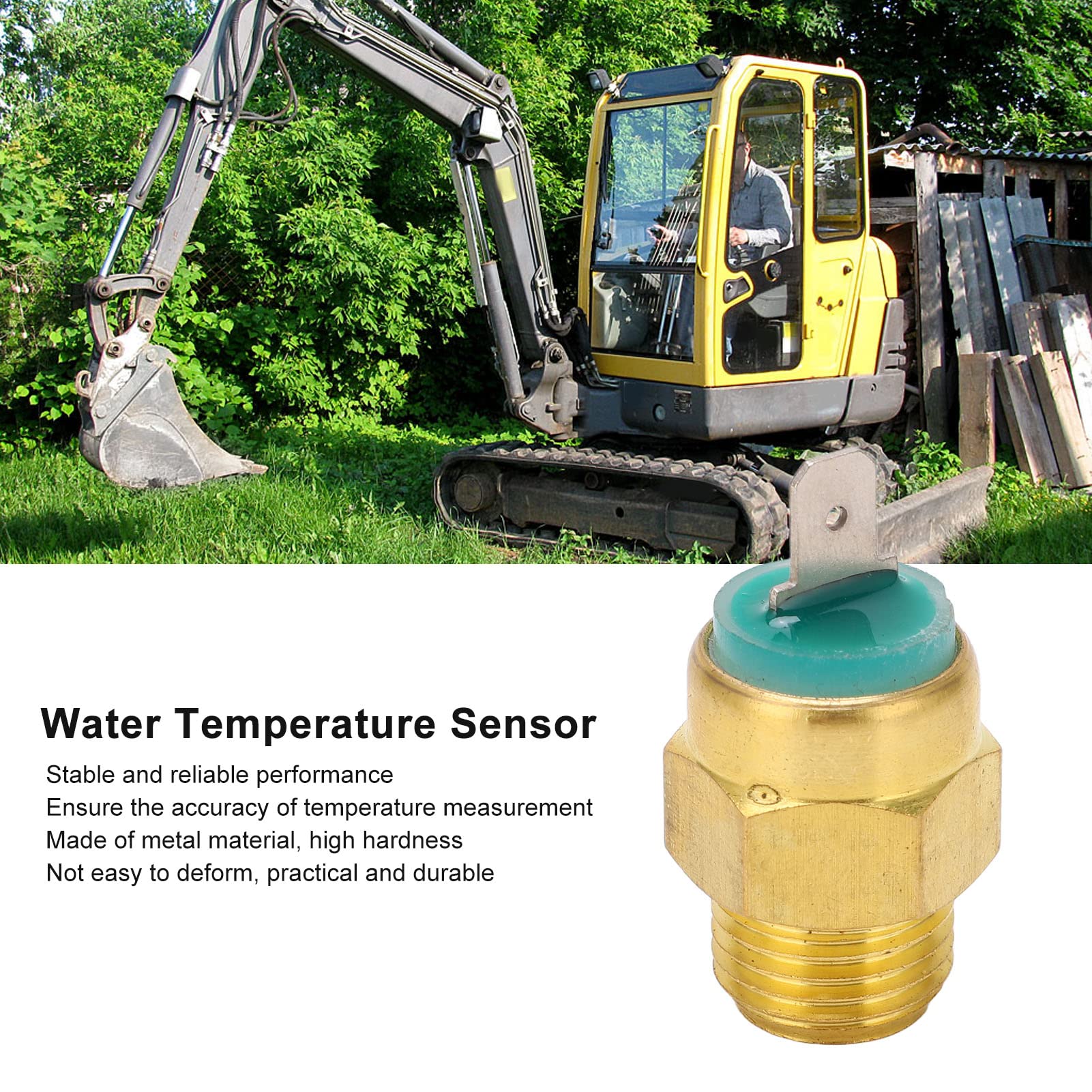 Capteur de Température de L'eau, 7410752 Remplacement en Métal pour Pelle EC13 EC14 EC15 EC15B EC20 EC20B EC25 EC30 EC35