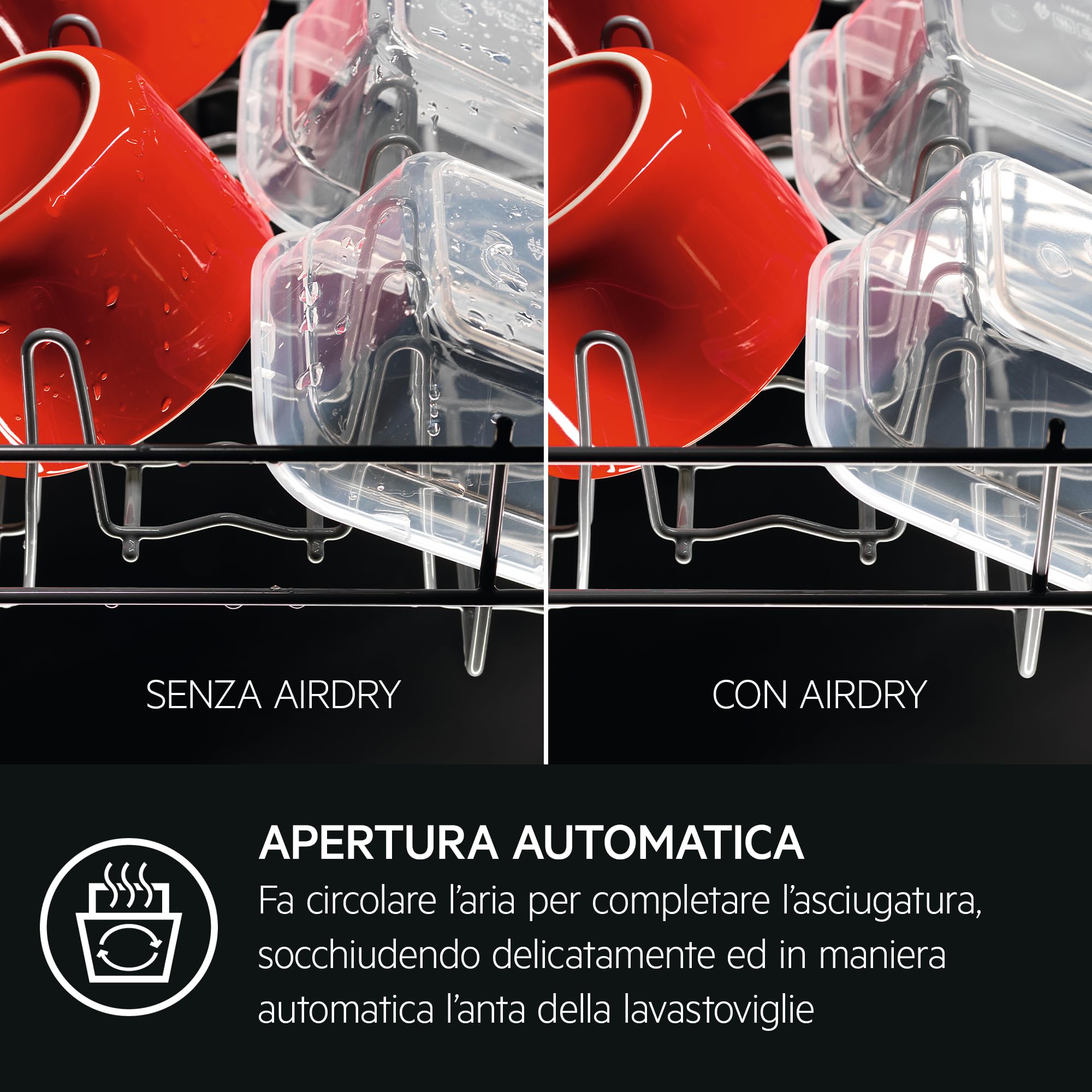 AEG FSE76727P Lavastoviglie Da Incasso 60 cm, Serie 7000, GlassCare, Lavastoviglie Integrata Totale, Classe A, 14 coperti, Vassoio MaxiFlex, Mulinello ProClean, Beam on Floor