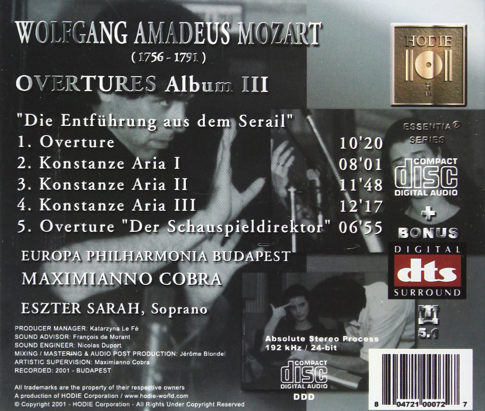 Mozart-Opera Overtures Album 3