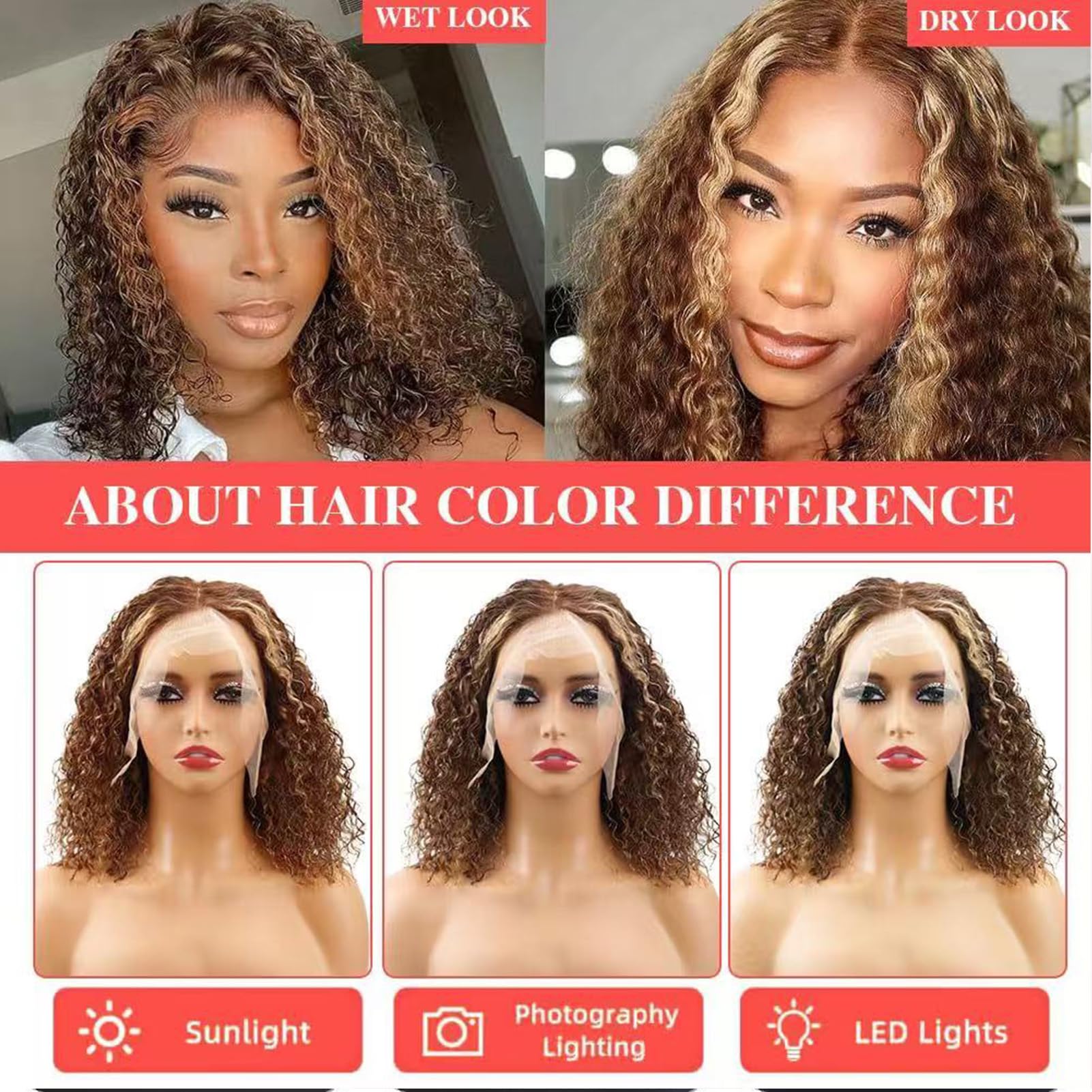 4/27 Color Short Body Wave Bob Wig Ombre Blonde 13x4 Lace Frontal Wig – Jolie Hair Lux