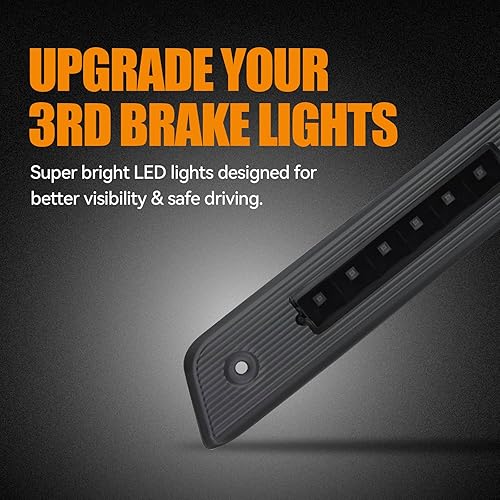 Miniatura 101 de Tercera tercera luz de freno para Chevy Silverado 1999-2006/GMC Sierra 1500 2500 3500HD, 2007 Silverado/Sierra Classic Modelo LED Time Tunnel