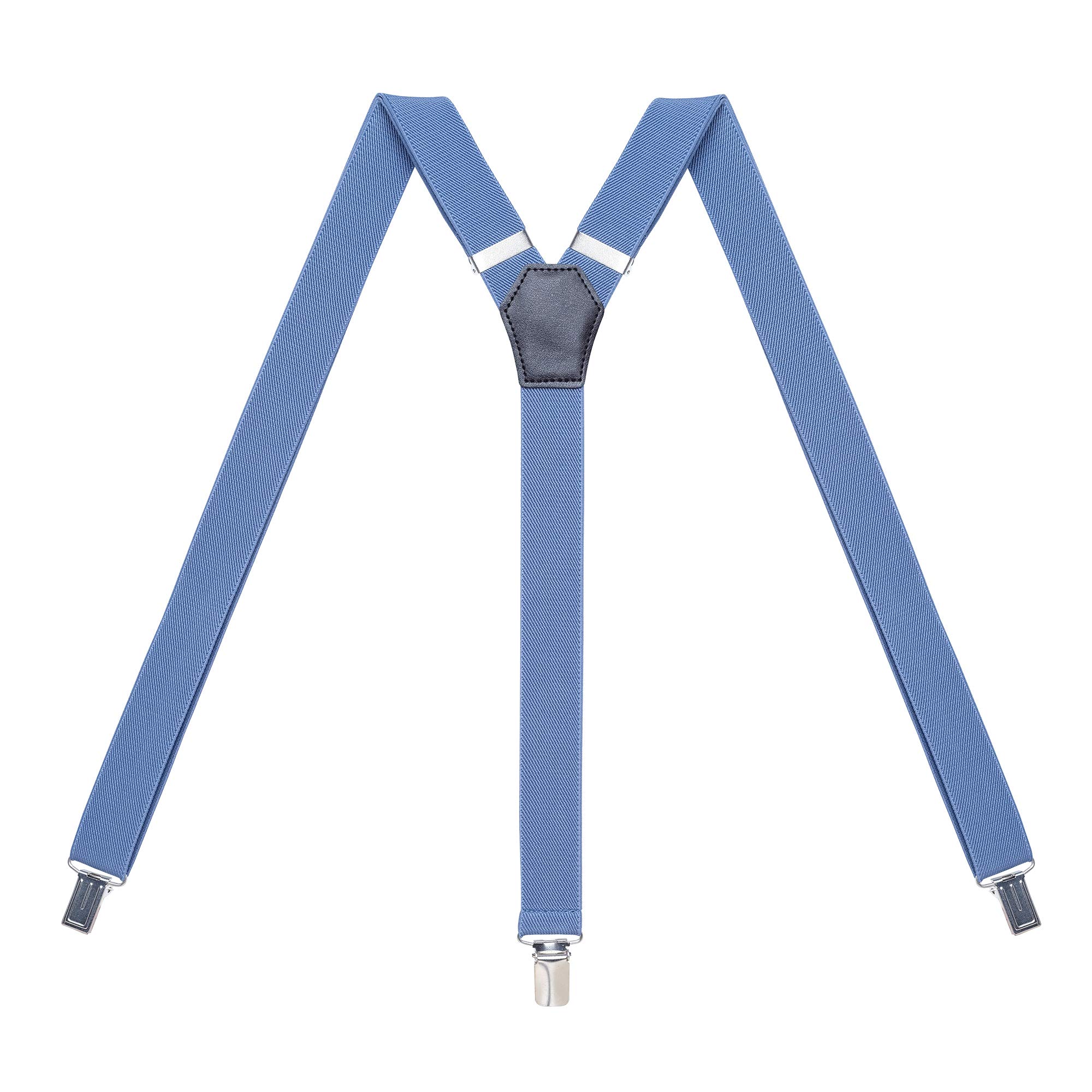 Womens Suspenders – Y Back Style – 1" Width - Comfortably Adjustable Elastic Straps and Metal Clips