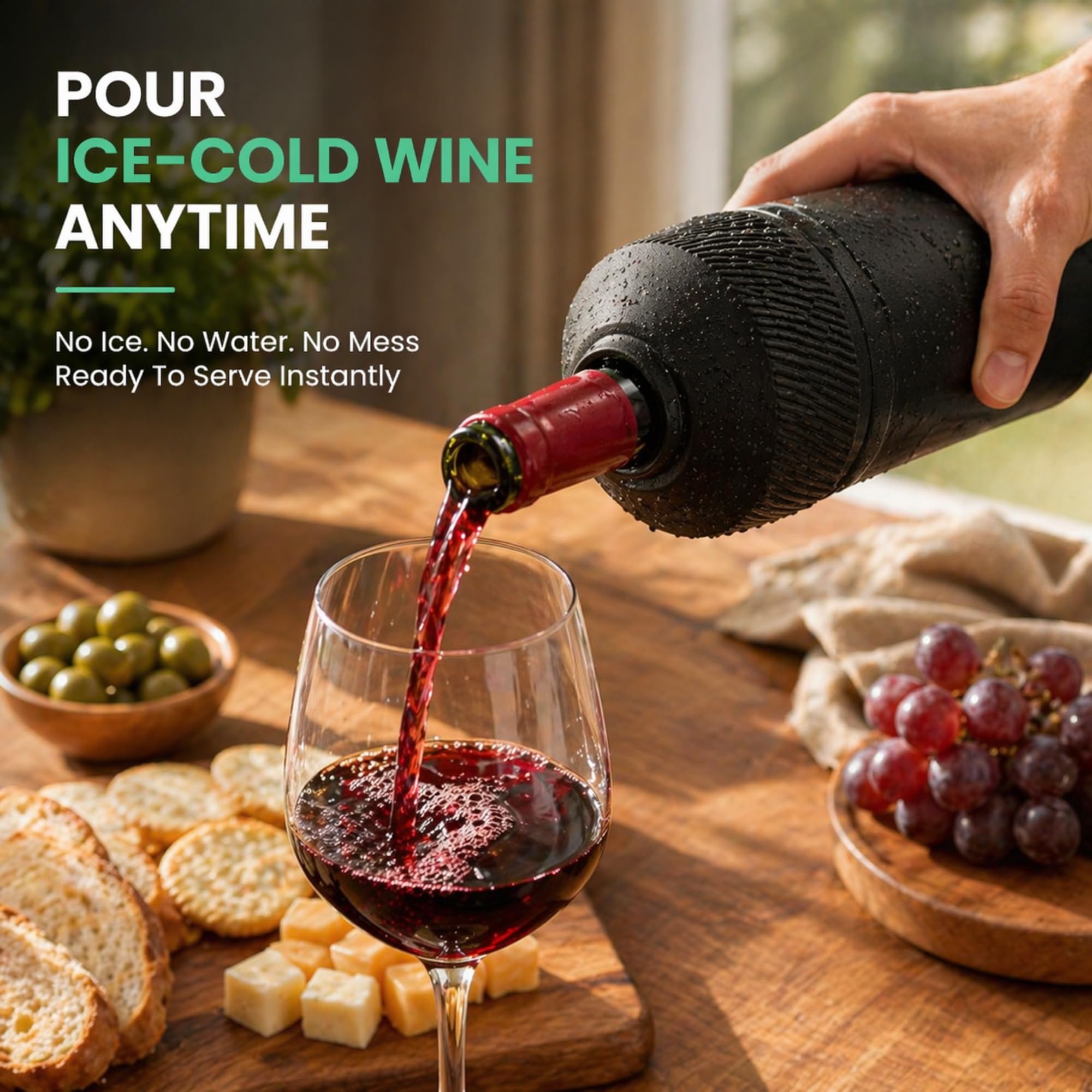 Wine Bottle Cooler Sleeve | Portable Bottle Chiller for Wine Lovers | Insulated Wine Cooler for Outdoor & Indoor Use | Wine Cooler by Vondra — Amazon image 4