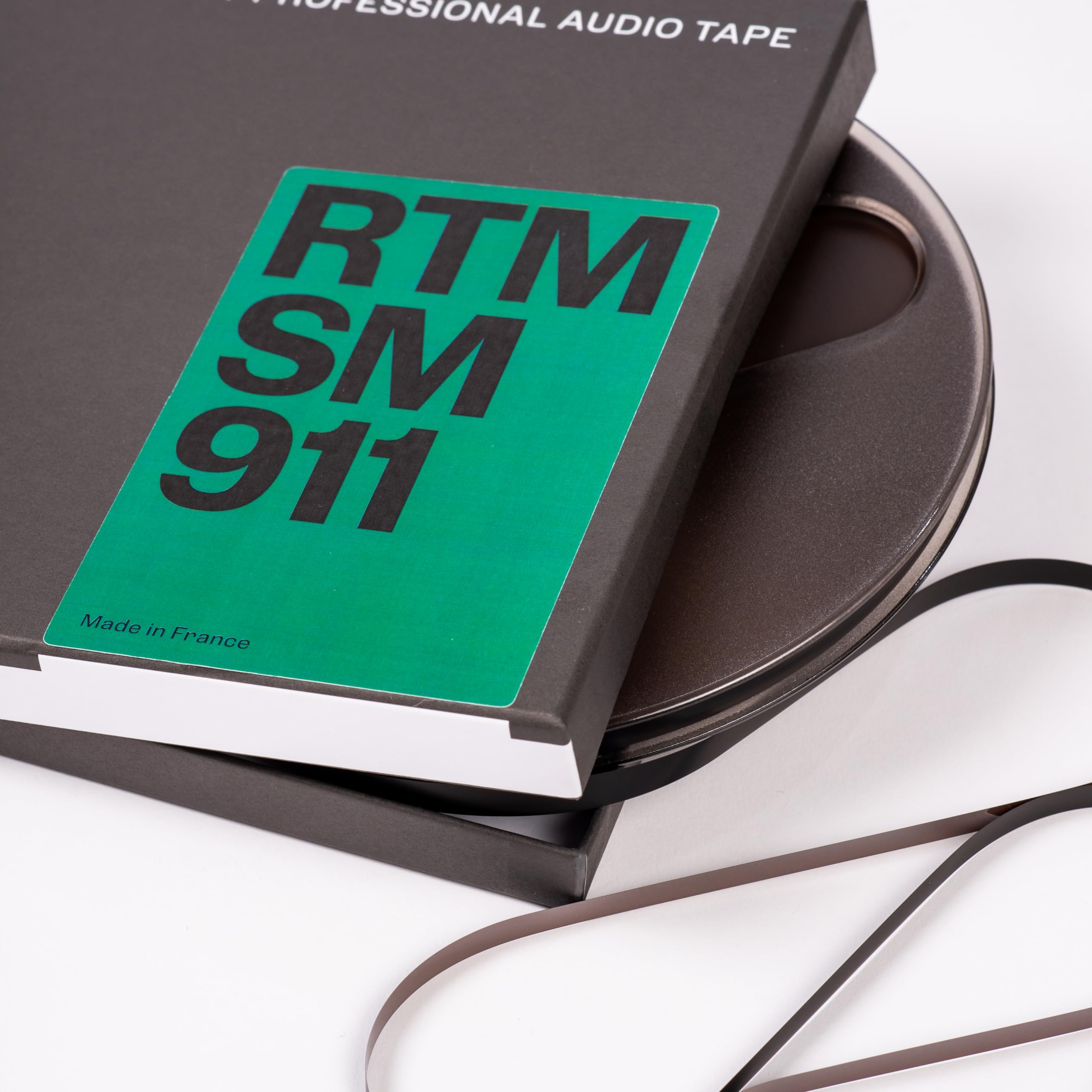RTM Studio Master Recording SM 911 ¼ cala - Taśma Magnetyczna do Nagrywania Dźwięku - Trident 366 metrów na Plastikowej Szpulce - średnica 7 cali (18 cm)