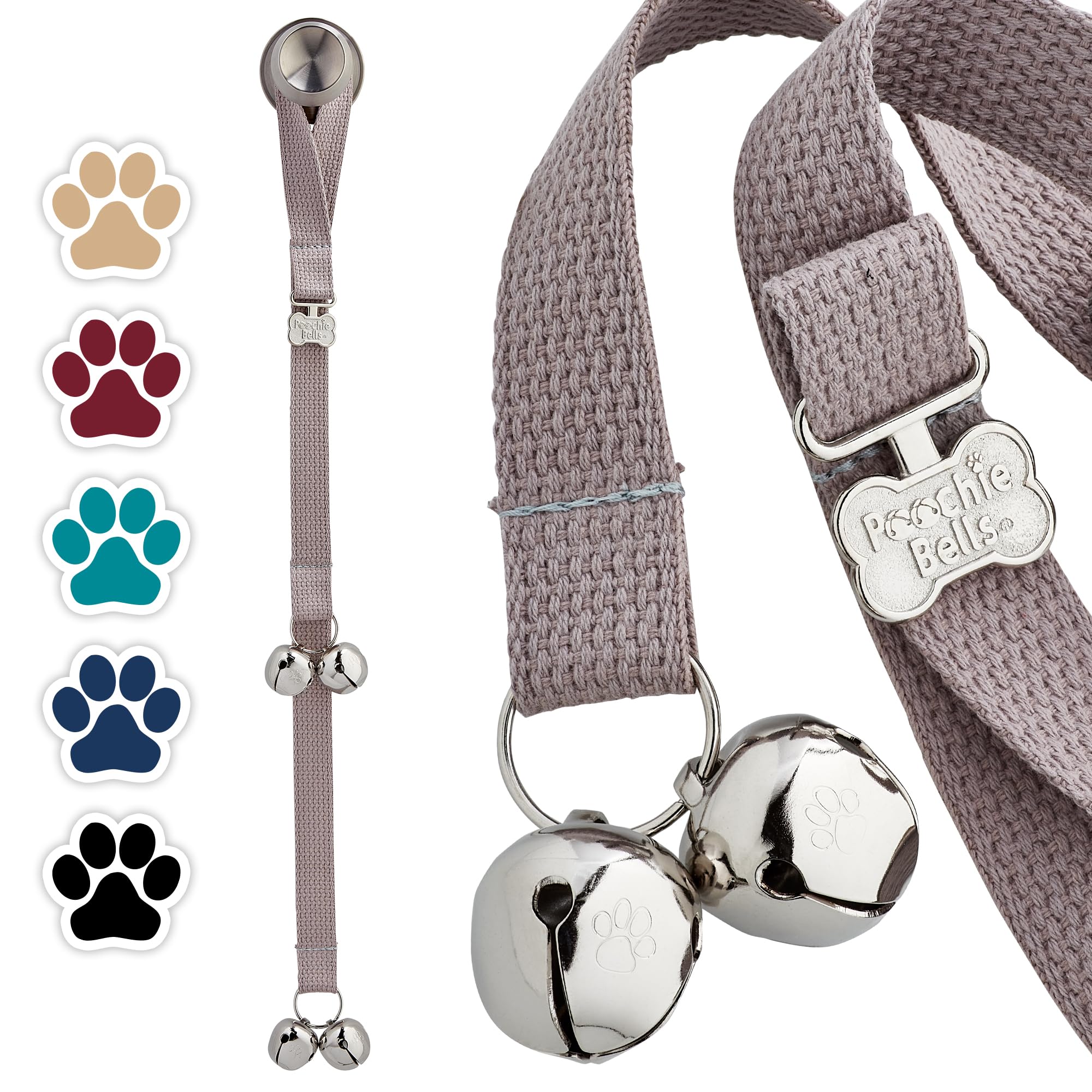 Timbres de Entrenamiento para Perros PoochieBells, Simple y eficaz, Herramienta de Campana para Cachorros con Instrucciones fáciles Paso a Paso