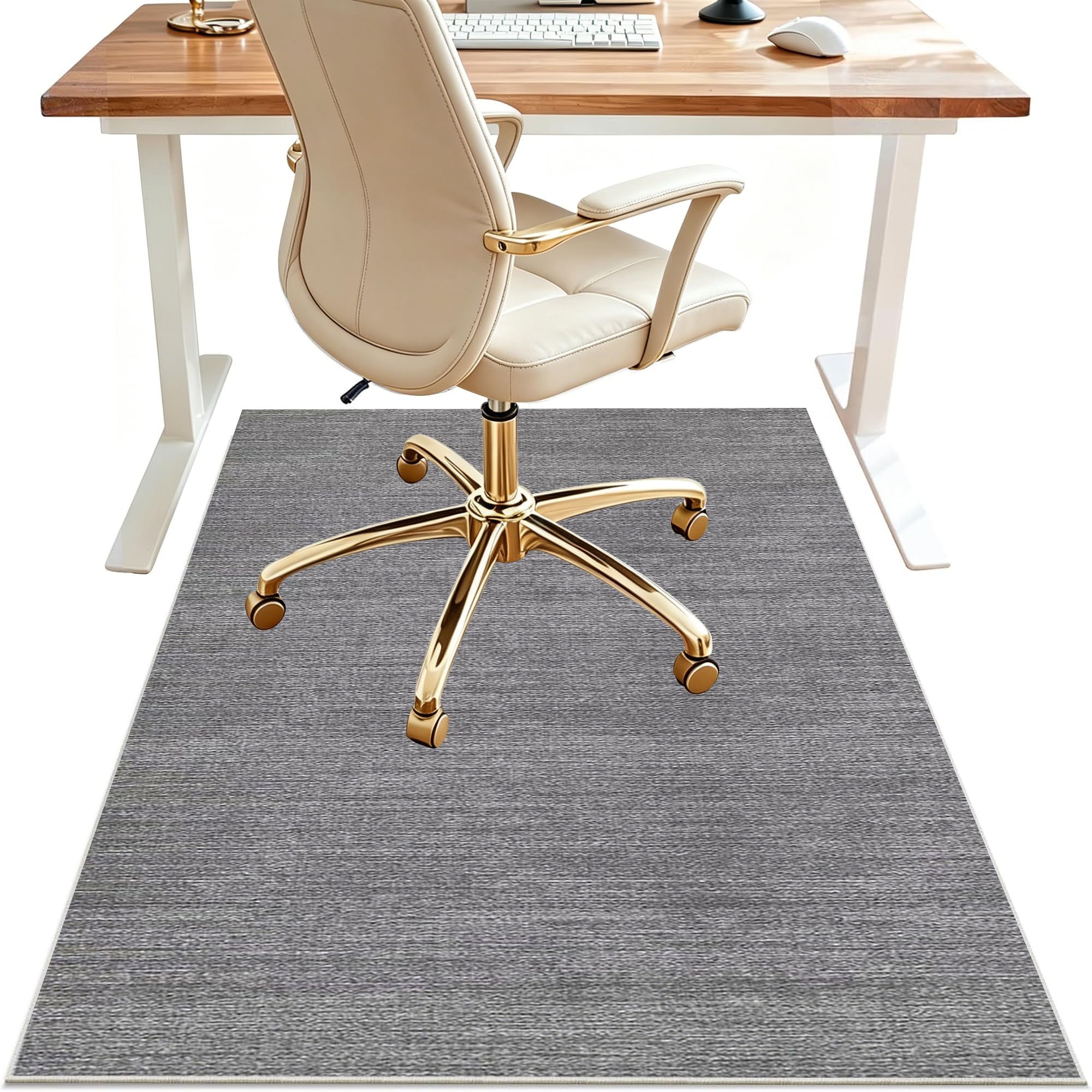 Office Chair Mat for Carpet Floor, Computer Gaming Chair Mat, Floor Protectors for Rolling Chairs 200 x 220 cm Heavy Duty Desk Chair Mat Non-slip Carpet Protector Chair Mat for Home and Office