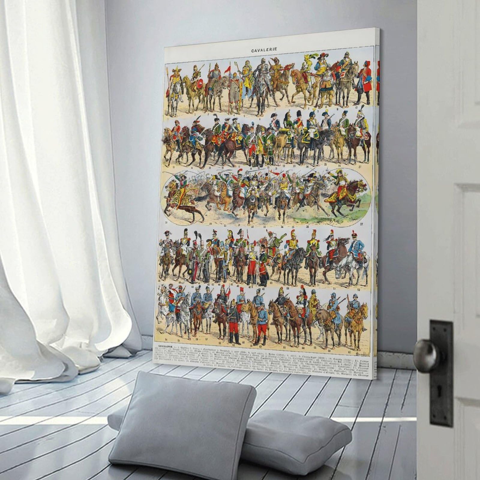 Junmoney Vintage French Wall Picture Print, 20x30inch(50x75cm), for Art Walls, Layered Displays Or Homes, Home Wall Art for Statement Displays