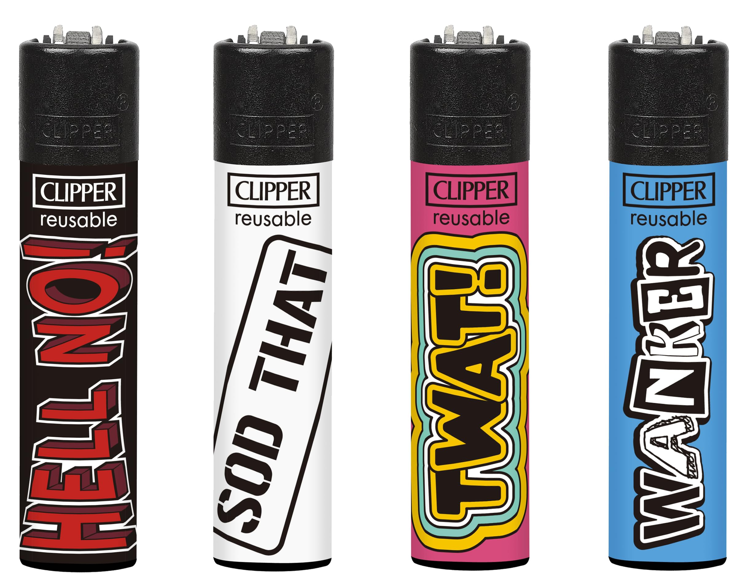 Ksp Partners Ltd E-Commerce Food Quotes 4 X Clipper Lighters (Naughty Words 3)
