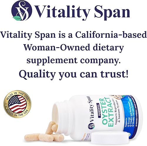 Miniatura 4 de Extracto de ostra – Suplemento puro y altamente concentrado para hombres y mujeres – Apoya la energía y el refuerzo inmunológico; zinc, taurina,