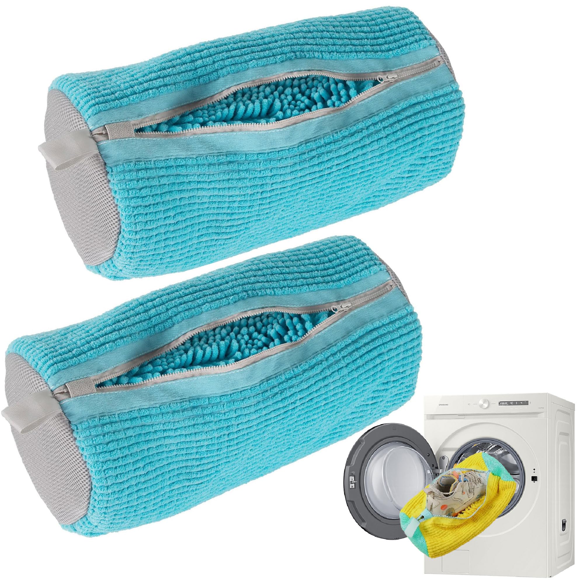 Shoe Washing Machine Bag,Trainer Washing Machine Bag,2 Pcs Reusable Shoe Bag For Washing Machine - View #8