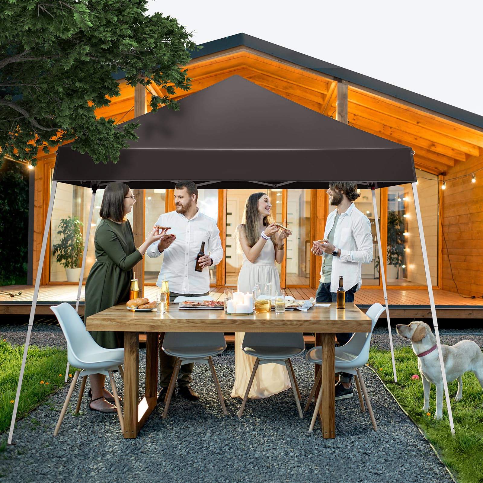 6x6ft Outdoor Pop Up Canopy Tent,Portable Instant Folding Shelter Gazebos,Waterproof & UV Protection Canopy Tent,Outdoor Commercial Canopy,for Patio Party Backyard (Dark Gray, 8x8ft) : Patio, Lawn & Garden