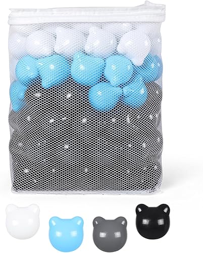 STARBOLO Pelotas para pozo de bolas, 4 colores, sin BPA y ftalatos, no tóxicas, a prueba de aplastamiento, bolas de plástico suave para bebés, niñas