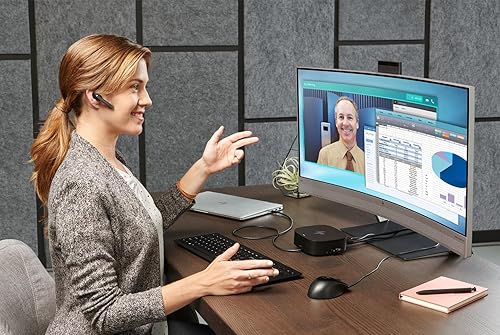 Miniatura 8 de HP Base Thunderbolt de 120 W con adaptador HDMI, estación de acoplamiento universal USB-C de hasta 100 W con puerto USB-C Alt, USB VGA USB C