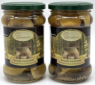 2 Pack Seweryn Marinated Porcini Mushrooms Glass Jar 10.58 oz / 300 g