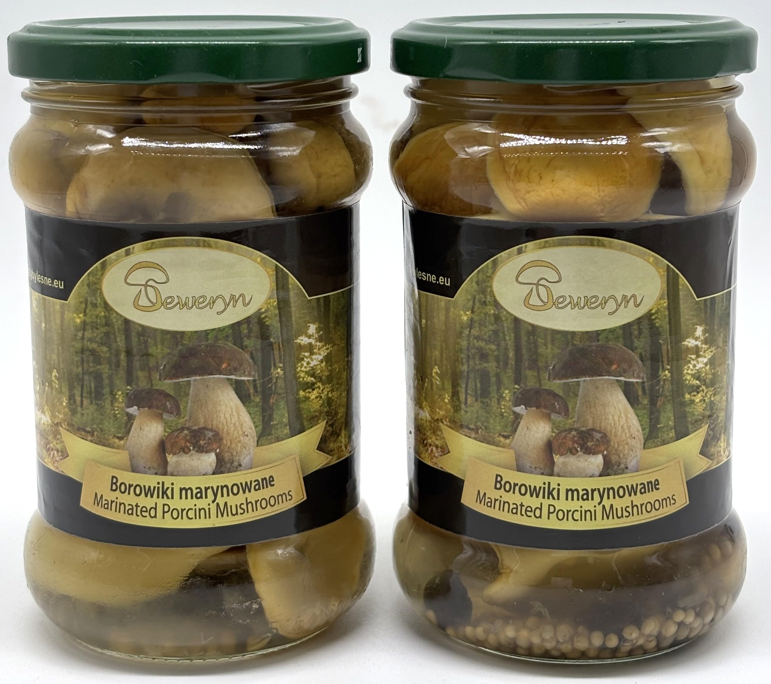 2 Pack Seweryn Marinated Porcini Mushrooms Glass Jar 10.58 oz / 300 g