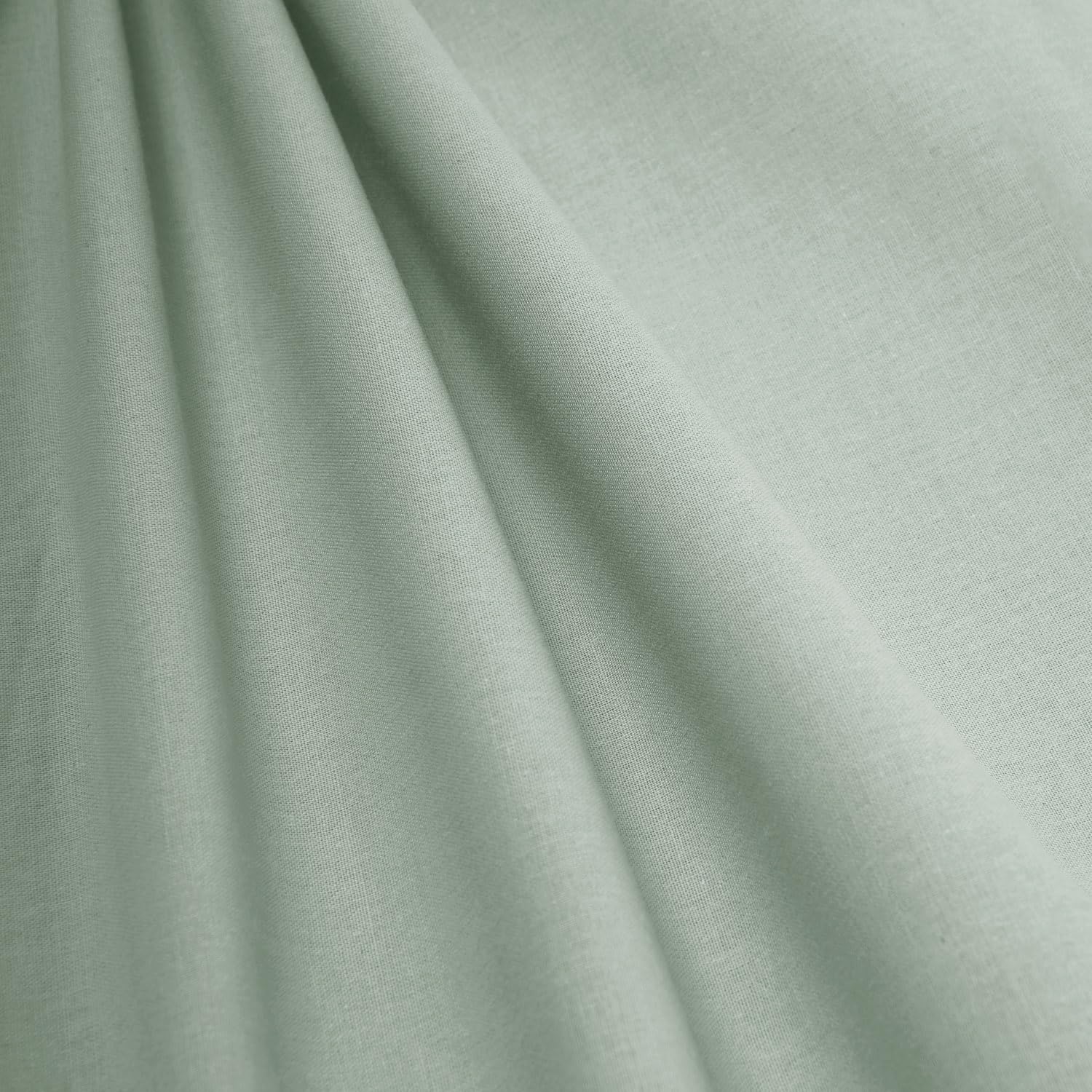 TRAMAS+ Drap carré et Demi-Drap 140x200, 100% Coton, Linge de lit, Drap et 2 taies d'oreiller, Standard 100 by Oeko-TEX - Green Tiffany