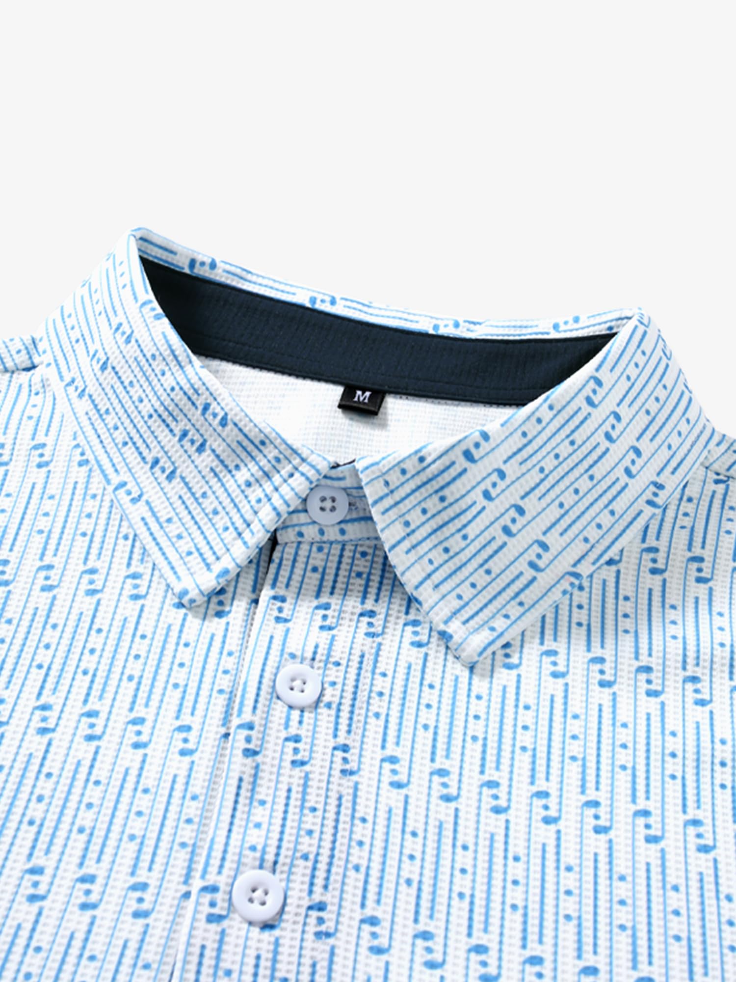 JEMLDL Golf Polo Shirts for Men Dry Fit Summer Short Sleeve Slim Fit Performance Moisture Wicking Casual Collared Polo Shirt — view 5