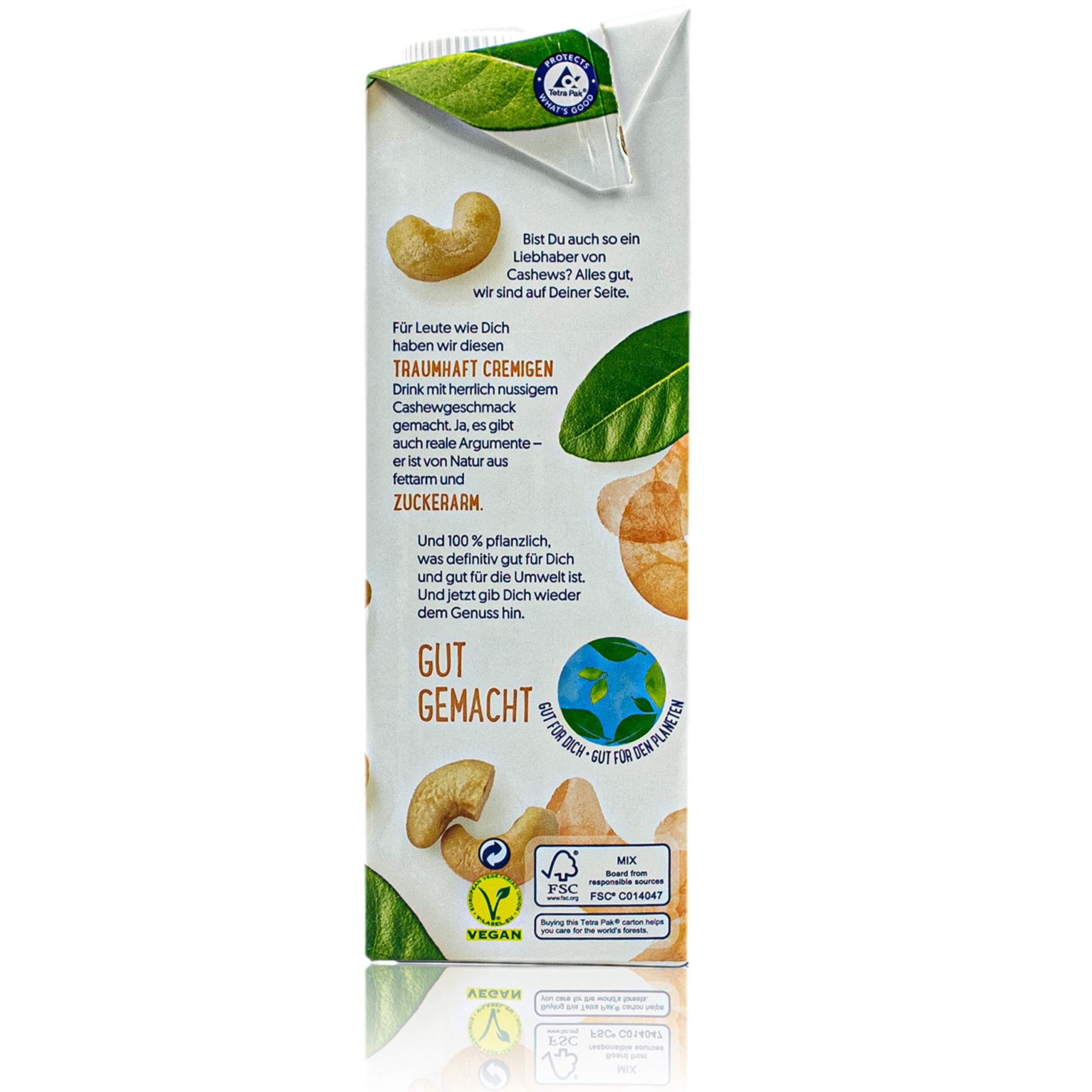 Alpro Cashew Drink Original 1 Liter 10er Pack pflanzlich