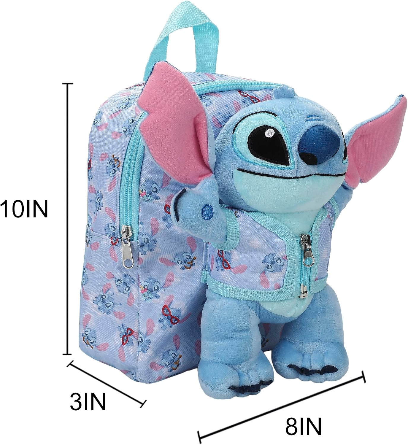 Bioworld Lilo & Stitch Plush Stitch 10" Backpack